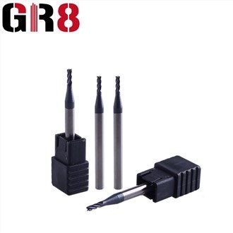 2 Flutes Plakans mikro diametra frēzes