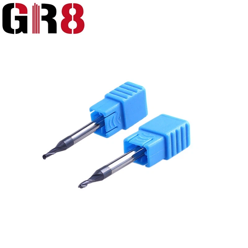 2 Flutes Ball Nose Mikro diametra gala dzirnavas